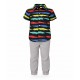 Toddler Boys 2-Piece Jogger Set (Striped Shirt & Twill Pants) - Alligator Design Toddler Boys 2-Piece Jogger Set (Striped Shirt & Twill Pants) - Alligator Design