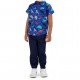 Toddler Boys 2-Piece Jogger Set (Striped Shirt & Twill Pants) - Dino Design 