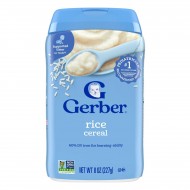 Gerber 1st Foods Rice Baby Cereal – Iron-Rich, Single Grain Infant Cereal