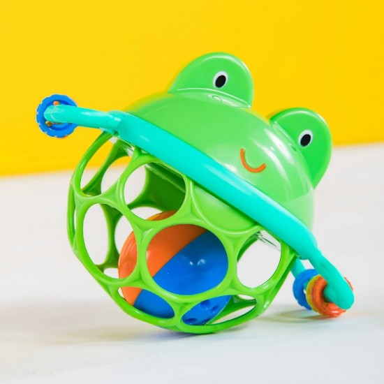 Oball Jingle & Shake Pal Frog Rattle – Easy-Grip Baby Toy (0+ Months)