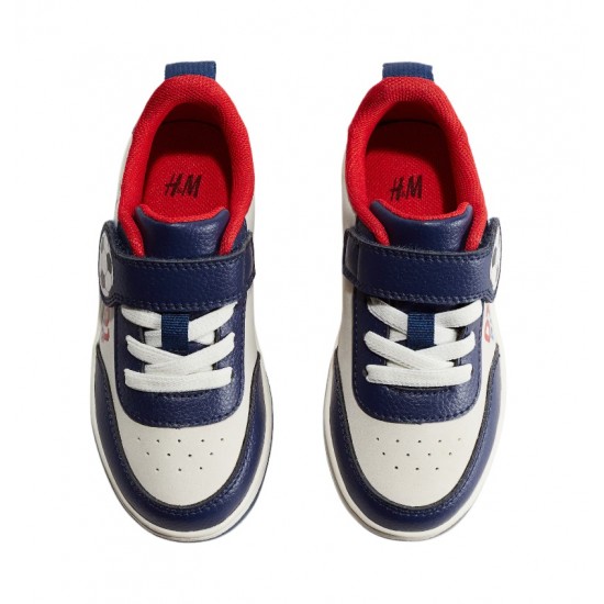 Kids Sonic the Hedgehog Sneakers – Court-Style Slip-On Shoes with Elastic Laces