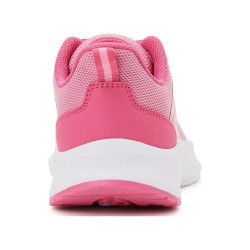  Girls Mesh Jogger Sneakers – Lightweight Lace-Up Running Shoes (Pink)