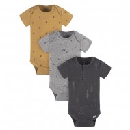 Gerber Baby Boy Onesies® 3-Pack Short Sleeve Bodysuits – 100% Cotton