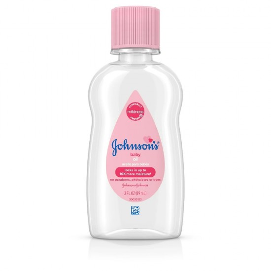 Johnson’s Baby Oil Travel Size – 3 fl. oz Moisturizing Baby Oil