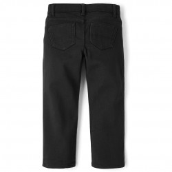 Boys Stretch Straight-Leg   Adjustable Waist Denim Pants