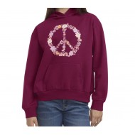 Levi’s Girls Varsity Pullover Hoodie – Soft Fleece Casual Sweatshirt - Burgundy