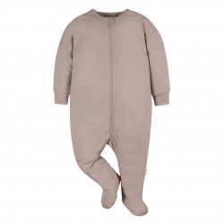 Gerber Baby 3-Pack Tonal Sleep ‘N Play Cotton Footed Pajamas with Zipper - Neutral