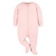 Gerber Baby 3-Pack Tonal Sleep ‘N Play Cotton Footed Pajamas with Zipper - Pink 