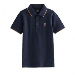 NEXT Boys Core Polo Shirt – Classic Button-Front Cotton Polo Tee