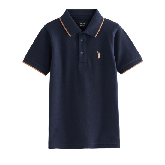 NEXT Boys Core Polo Shirt – Classic Button-Front Cotton Polo Tee