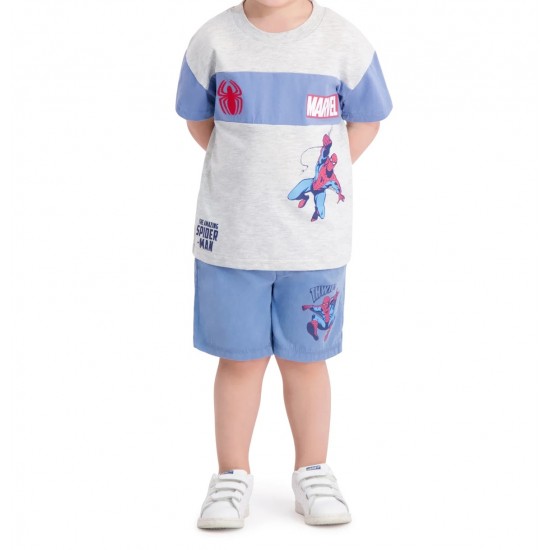 Marvel Spider-Man Toddler Boys 2-Piece Short Set – Graphic Tee & Shorts Outfit