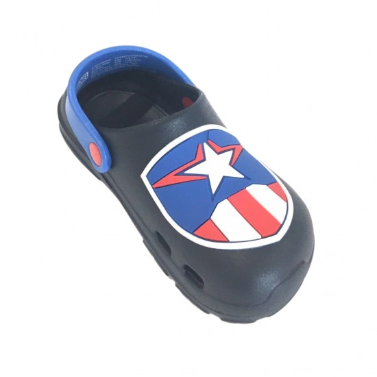 Marvel Captain America Toddler Boys EVA Clogs – Lightweight Slip-On Sandals