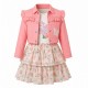 Little Lass Toddler Girls 2-Piece Dress & Jacket Set – Tank Dress with Butterfly Jacket - Peach Pink Little Lass Toddler Girls 2-Piece Dress & Jacket Set – Tank Dress with Butterfly Jacket - Peach Pink