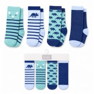 Hudson Baby Boy 4-Pack Baby Knee High Socks – Dinosaur Cotton Socks