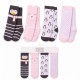 Hudson Baby 4-Pack Baby Girl Knee High Socks – Penguin & Bear Cotton Socks