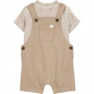 Carter’s Child of Mine Baby Boy 2-Piece Shortall Set – Brown Overalls & T-Shirt Carter’s Child of Mine Baby Boy 2-Piece Shortall Set – Brown Overalls & T-Shirt