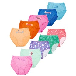 Girls 10-Pack Cotton Brief Underwear - Days of the Week