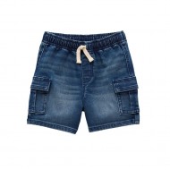 Toddler & Little Boys Stretch Denim Shorts – Drawstring Waist Toddler & Little Boys Stretch Denim Shorts – Drawstring Waist