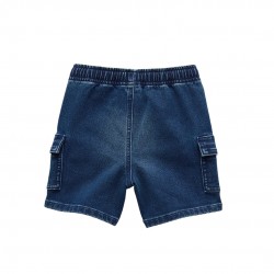 Toddler & Little Boys Stretch Denim Shorts – Drawstring Waist