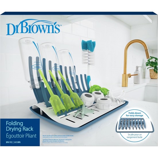 Dr. Brown’s Folding Baby Bottle Drying Rack – Collapsible Countertop Drying Rack Dr. Brown’s Folding Baby Bottle Drying Rack – Collapsible Countertop Drying Rack