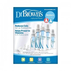 Dr. Brown’s Natural Flow® Original Newborn Gift Set – Anti-Colic Baby Bottle Starter Kit