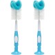 Dr. Brown’s Natural Flow® Baby Bottle Brush – Dual-Action Bottle & Nipple Cleaner - 2 Pack 