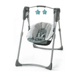 Graco Slim Spaces™ Compact Baby Swing – Tilden Gray