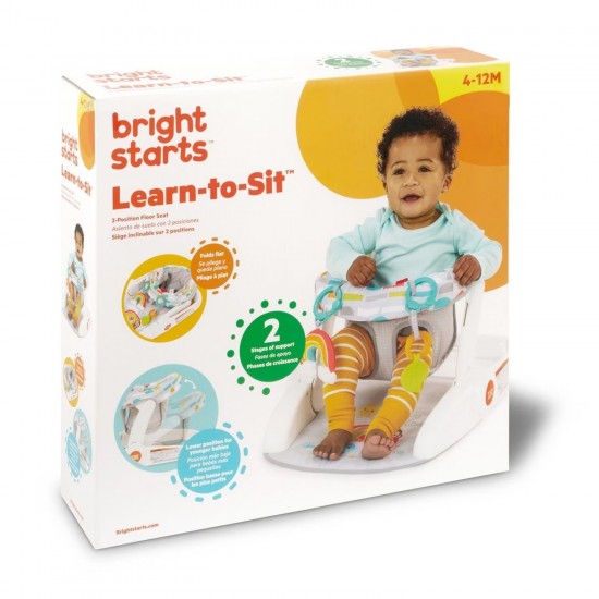 Bright Starts Learn-to-Sit™ 2-Position Floor Seat – Portable Baby Support Seat Bright Starts Learn-to-Sit™ 2-Position Floor Seat – Portable Baby Support Seat