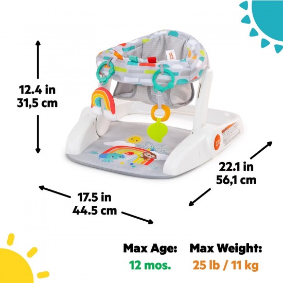 Bright Starts Learn-to-Sit™ 2-Position Floor Seat – Portable Baby Support Seat Bright Starts Learn-to-Sit™ 2-Position Floor Seat – Portable Baby Support Seat