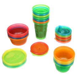 The First Years Take & Toss® 28-Piece Feeding Variety Pack – Cups, Bowls & Utensils Set