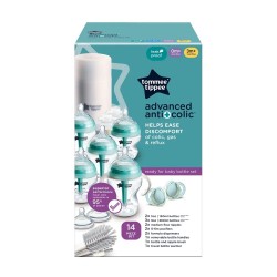 Tommee Tippee Advanced Anti-Colic Baby Bottle Starter Set – Complete Feeding Gift Set