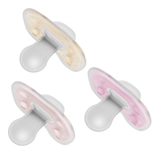 Dr. Brown’s Advantage™ One-Piece Silicone Pacifier 0–6 Months – BPA-Free Soother (3 Pack)