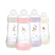 MAM Easy Start™ Self-Sterilizing Anti-Colic Baby Bottle Girl Multi – 260 ml x 4 Bottles 