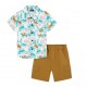 Little Rebels Toddler Boys Tractor Print Shirt & Shorts Set – 2 Piece Outfit Little Rebels Toddler Boys Tractor Print Shirt & Shorts Set – 2 Piece Outfit