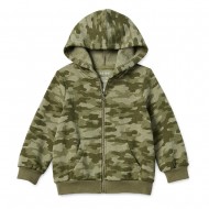 Okie Dokie Toddler & Little Boys Lightweight Fleece Hooded Jacket – Green Camo