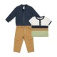 Little Lad Baby Boys 3-Piece Pant Set – Dress Blue