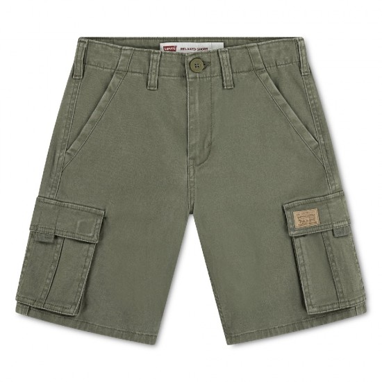 Levi’s® Red Tab™ Boys Traditional Twill Cargo Shorts - Green Levi’s® Red Tab™ Boys Traditional Twill Cargo Shorts - Green