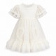 Kensie Girl Sequin Mesh Short Sleeve Dress – Ivory Silver (12 Months–3T) Kensie Girl Sequin Mesh Short Sleeve Dress – Ivory Silver (12 Months–3T)
