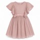 Girls Metallic Lurex Chiffon Sleeveless Dress – Mauve Girls Metallic Lurex Chiffon Sleeveless Dress – Mauve