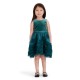 Girls Sparkle Velvet & Glitter Mesh Sleeveless Dress – Evergreen Girls Sparkle Velvet & Glitter Mesh Sleeveless Dress – Evergreen