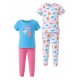 Rene Rofe Girls Ocean Creature 4-Piece Pajama Set – 12 to 24 Months