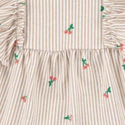 Carter's Baby Girl 3-Piece Striped Cherry Print Top, Bodysuit & Shorts Set Carter's Baby Girl 3-Piece Striped Cherry Print Top, Bodysuit & Shorts Set