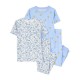 Carter's Toddler Girls 4-Piece Cotton Pajama Set – Blue