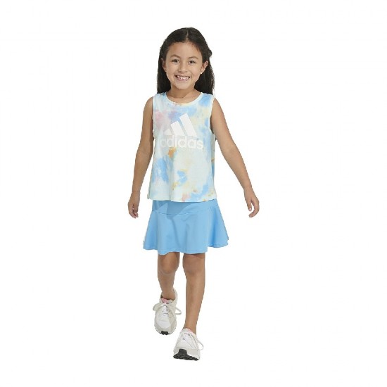 adidas Little Girls 2-Piece Skort Set – Halo Mint adidas Little Girls 2-Piece Skort Set – Halo Mint