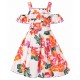 Rare Editions Big Girls' Sleeveless Cold Shoulder A-Line Dress