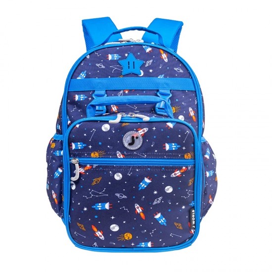 Duet Kids Backpack with matching lunch box by JWORLD - SPACESHIP