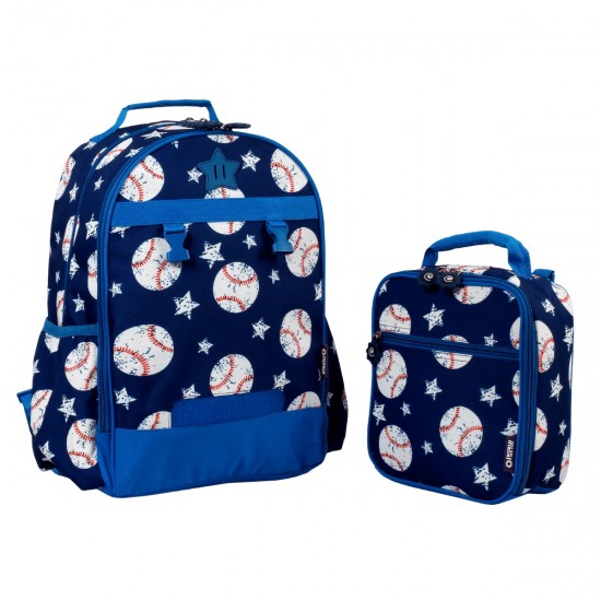 Duet Kids Backpack with matching lunch box by JWORLD - BASEBALL