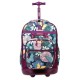 Duo Rolling Backpack with Detachable Lunch Box Set (18 Inch) by JWORLD - SECRET GARDEN