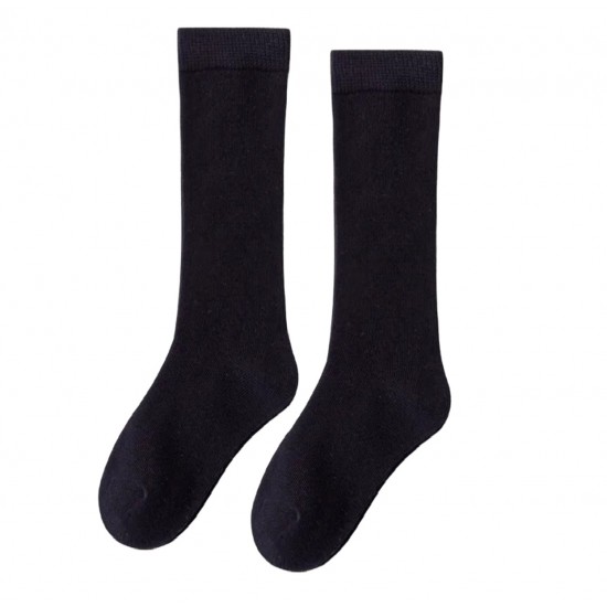 Sharp Edge Girls Knee-High Socks - Black - 2 Pair Packs