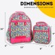 J WORLD Kids Backpack & Lunch Box Set - Duet Florets